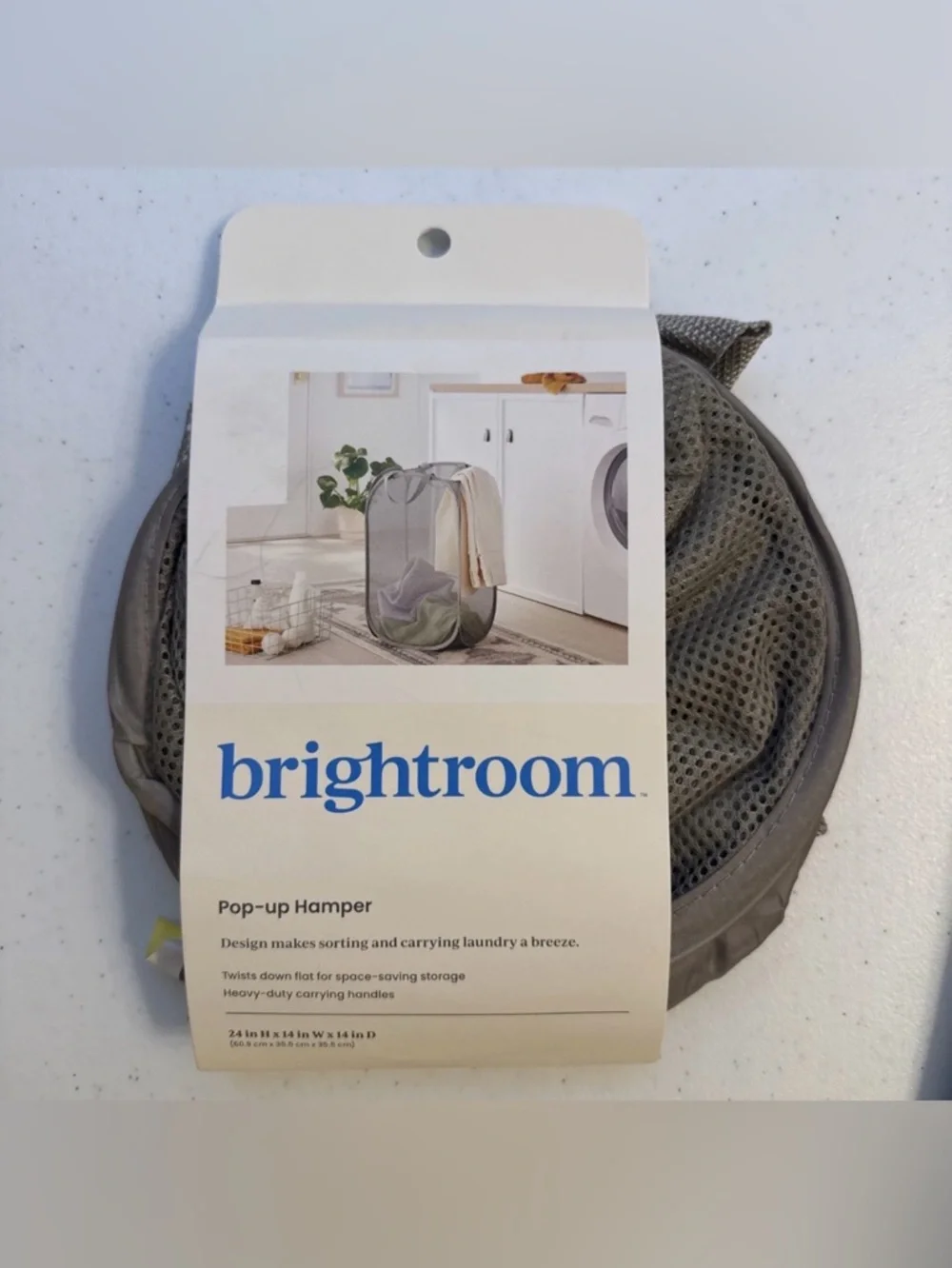 Brightroom Pop-Up Hamper - Gray